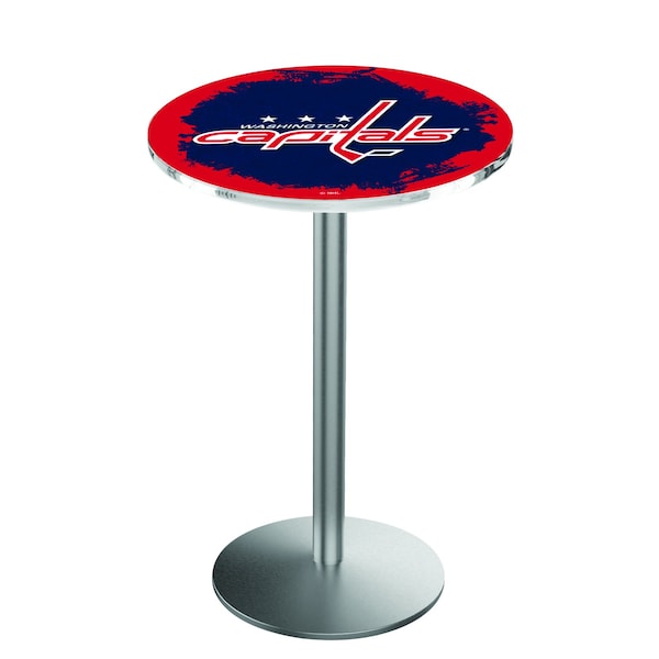 42" Stainless Steel Washington Capitals Pub Table